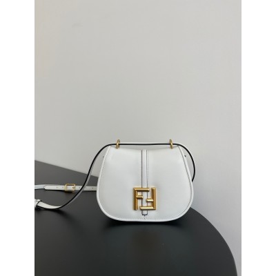 Fendi C'mon Small Bag in White Calfskin TDBS25677