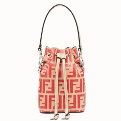 Fendi FF Mon Tresor Mini Bucket Bag In Beige Calfskin TDBS25917