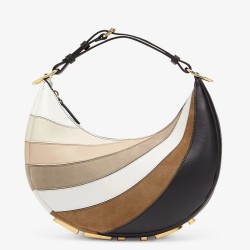 Fendi Fendigraphy Small Hobo Bag In Inlaying Leather TDBS25720