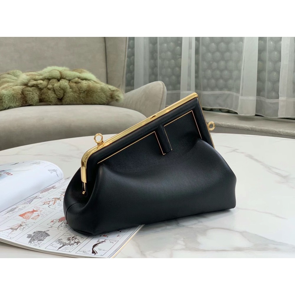 Fendi First Small Bag In Black Nappa Leather TDBS25684