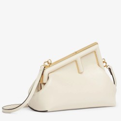 Fendi First Small Bag In White Nappa Leather TDBS25694