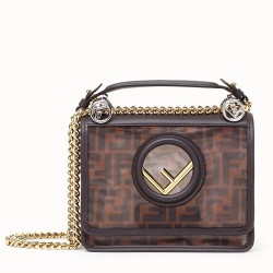 Fendi Kan I F Shoulder Bag In Tech Mesh TDBS25754