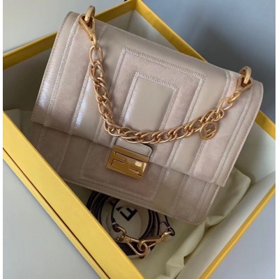 Fendi Kan U Bag In Beige Leather and Suede TDBS25760