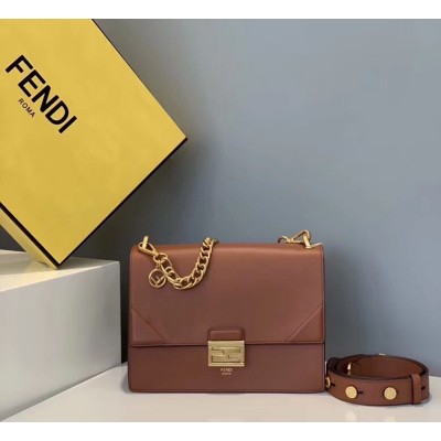 Fendi Kan U Bag In Brick Red Calfskin TDBS25764