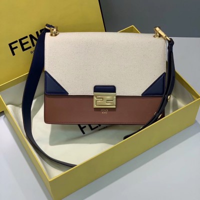 Fendi Kan U Bag In Canvas And Calfskin TDBS25765