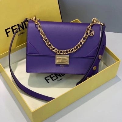 Fendi Kan U Bag In Purple Calfskin TDBS25768