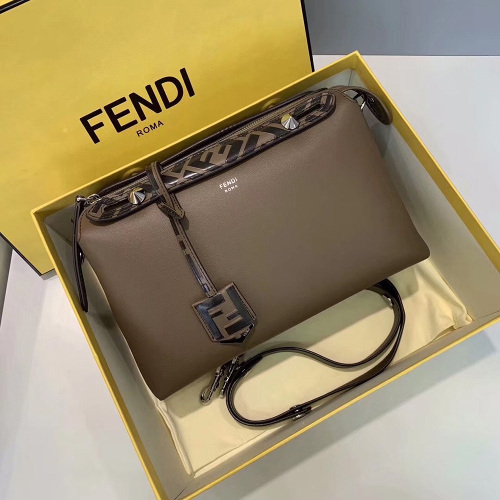 Fendi Khaki By The Way Medium Bag With FF Handles TDBS25669