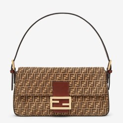 Fendi Medium Baguette 1997 Bag In Beige Split Leather TDBS25624