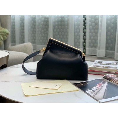 Fendi Medium First Bag In Black Nappa Leather TDBS25696