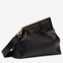 Fendi Medium First Bag In Black Nappa Leather TDBS25696