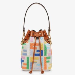 Fendi Mon Tresor Mini Bucket Bag In Multicolour Canvas TDBS25928