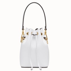 Fendi Mon Tresor Mini Bucket Bag In White Calfskin TDBS25931