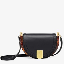 Fendi Moonlight Saddle Bag In Black Calfskin TDBS25790