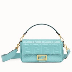 Fendi Pale Blue FF Motif Medium Baguette Bag TDBS25639