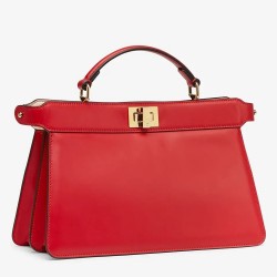 Fendi Peekaboo ISeeU East-West Bag In Red Nappa TDBS25732