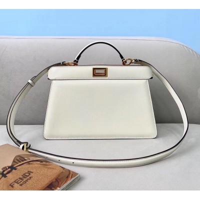 Fendi Peekaboo ISeeU East-West Bag In White Nappa TDBS25733