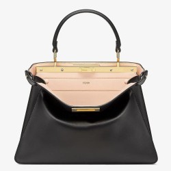 Fendi Peekaboo ISeeU Medium Bag In Black Leather TDBS25736