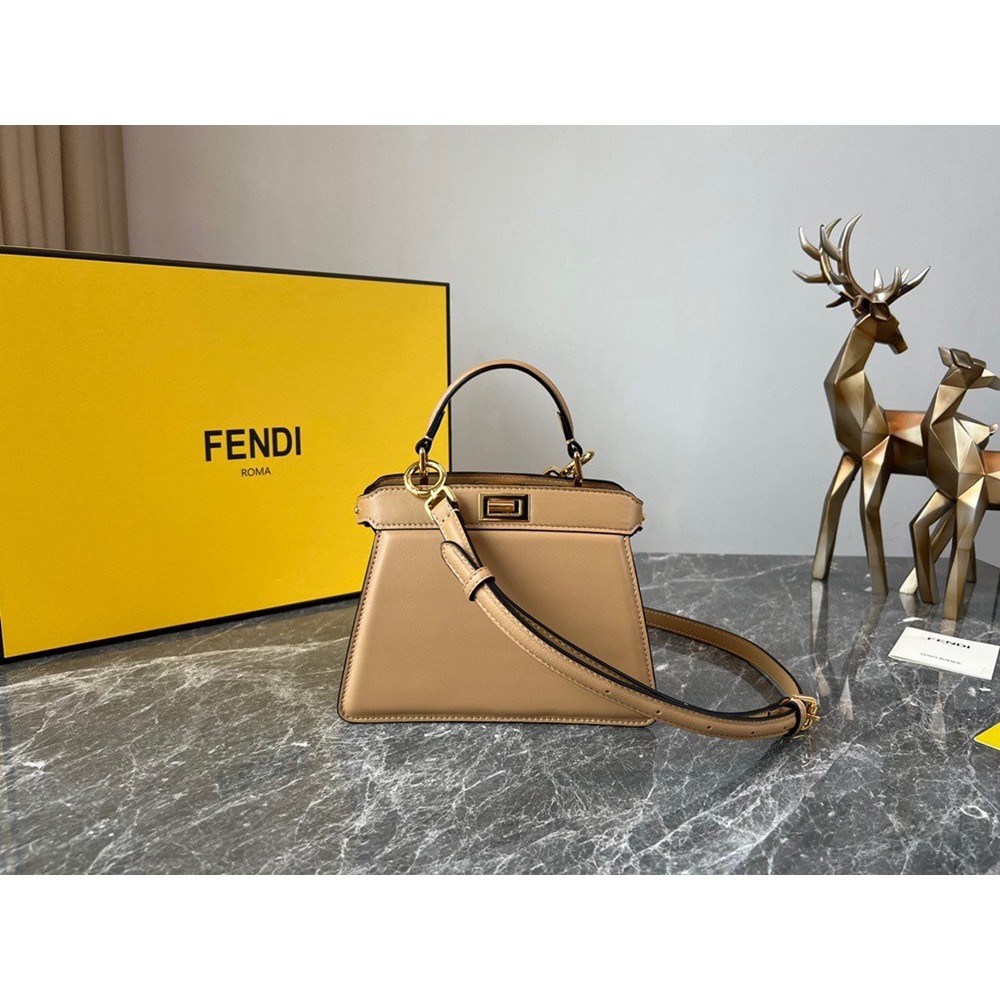 Fendi Peekaboo ISeeU Petite Bag In Beige Nappa Leather TDBS25739