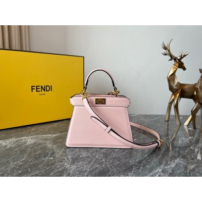 Fendi Peekaboo ISeeU Petite Bag In Pink Nappa Leather TDBS25741