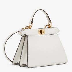 Fendi Peekaboo ISeeU Petite Bag In White Nappa Leather TDBS25742