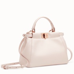 Fendi Peekaboo Mini Bag In Light Pink Nappa Leather TDBS25818