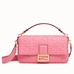 Fendi Pink FF Motif Large Baguette Bag TDBS25641