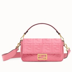 Fendi Pink FF Motif Medium Baguette Bag TDBS25642