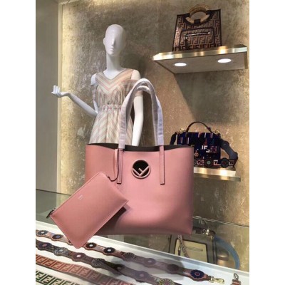 Fendi Pink Kan I F Logo Shopper Bag TDBS25877