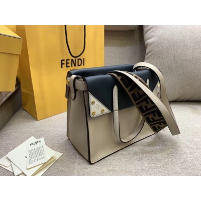 Fendi Regular Flip Tote Bag In Beige Calfskin TDBS25911