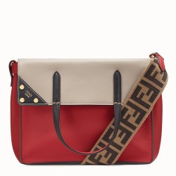 Fendi Regular Flip Tote Bag In Red Calfskin TDBS25914