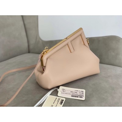 Fendi Small First Bag In Beige Nappa Leather TDBS25705