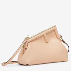 Fendi Small First Bag In Beige Nappa Leather TDBS25705