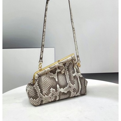 Fendi Small First Bag In Natural Python Leather TDBS25711