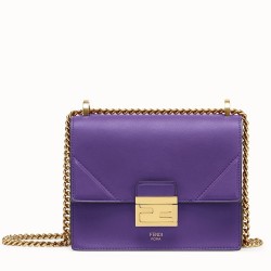 Fendi Small Kan U Bag In Purple Calfskin TDBS25780