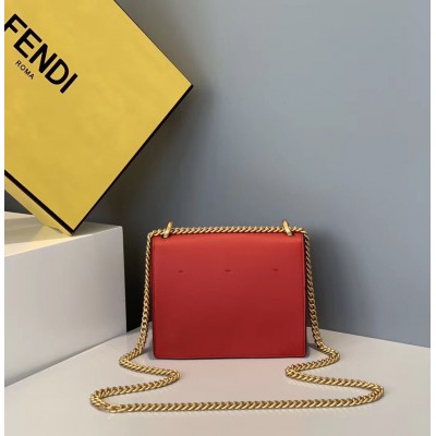 Fendi Small Kan U Bag In Red Calfskin TDBS25781