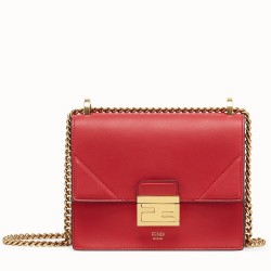 Fendi Small Kan U Bag In Red Calfskin TDBS25781