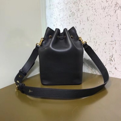 Fendi Small Mon Tresor Bucket Bag In Black Calfskin TDBS25938