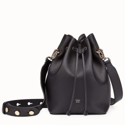 Fendi Small Mon Tresor Bucket Bag In Black Calfskin TDBS25938