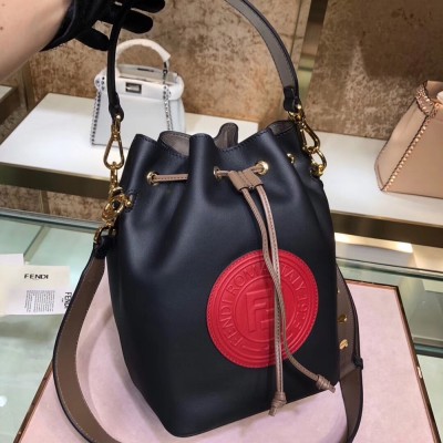 Fendi Small Mon Tresor Red Circle Logo Bag TDBS25944