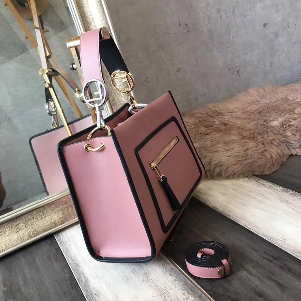 Fendi Small Runaway Bag In Pink Calfskin Leather TDBS25856