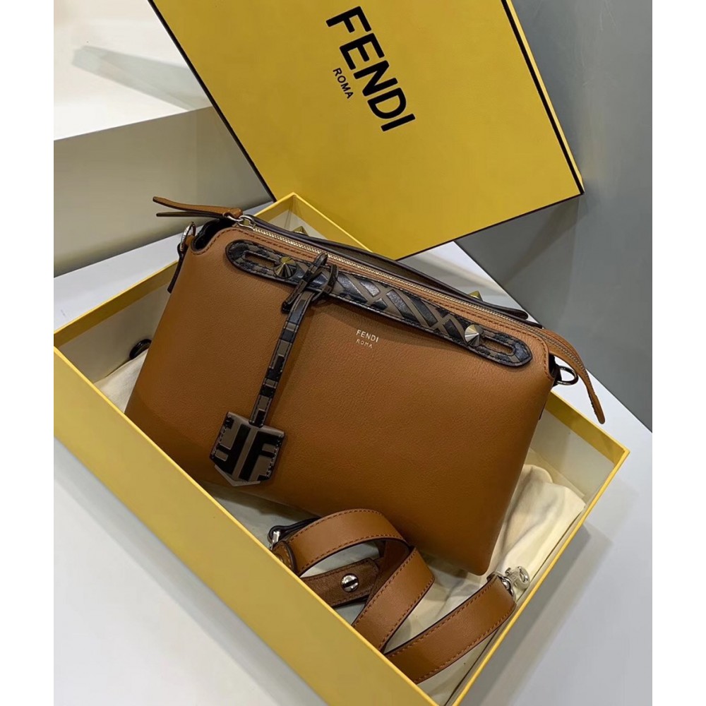 Fendi Tan By The Way Medium Bag With FF Handles TDBS25670