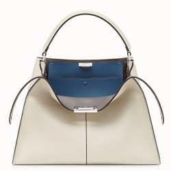 Fendi White Peekaboo X Lite Large Bag TDBS25845