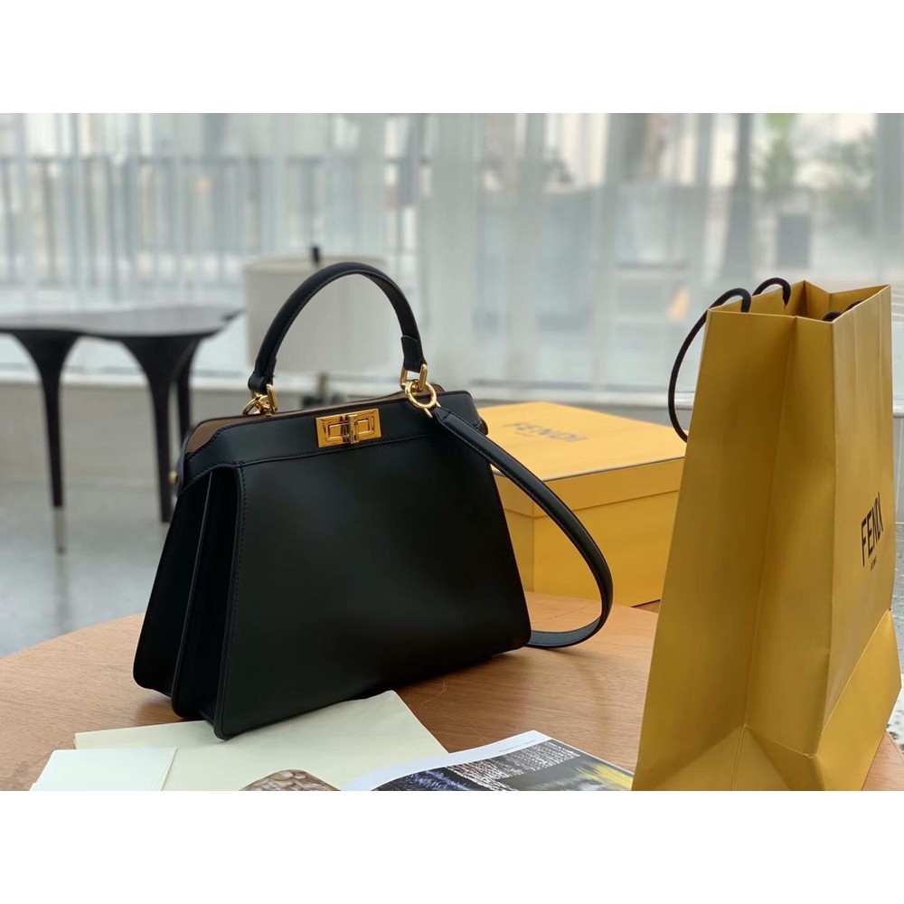 Fendi Peekaboo ISeeU Medium Bag In Black Leather