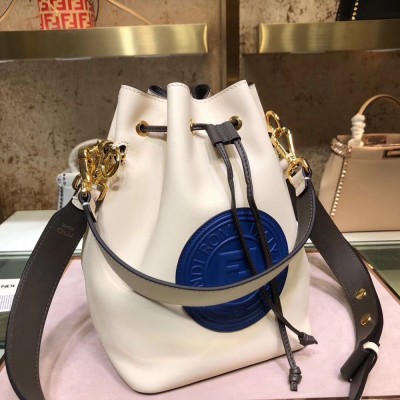 Fendi Small Mon Tresor Blue Circle Logo Bag