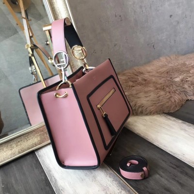 Fendi Small Runaway Bag In Pink Calfskin Leather