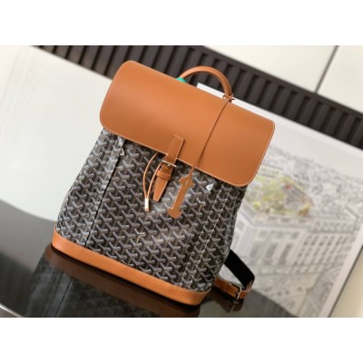 Goyard Alpin MM Backpack Black & Tan