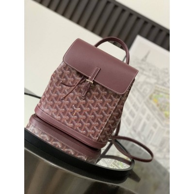 Goyard Alpin Mini Backpack Burgundy