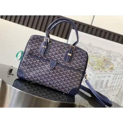 Goyard Ambassade PM Document Case Navy Blue