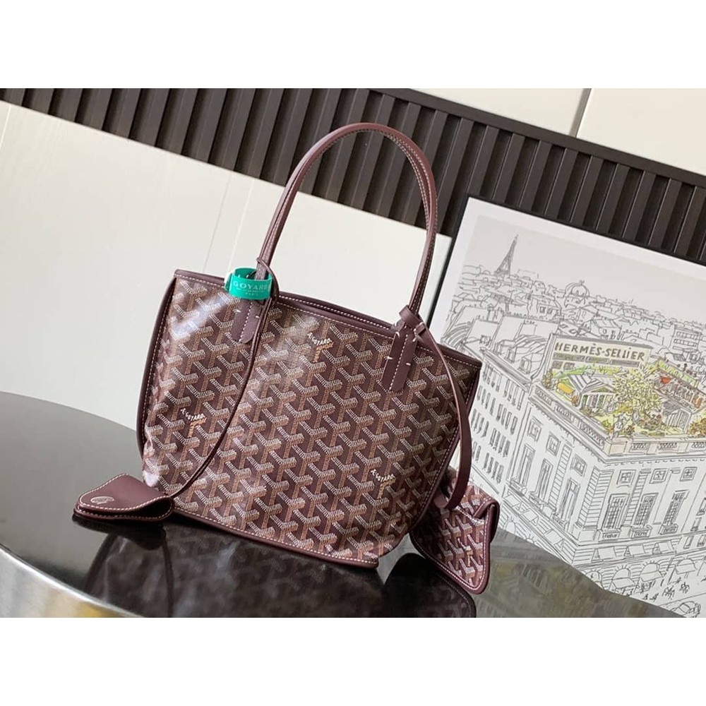 Goyard Anjou Mini Bag Burgundy