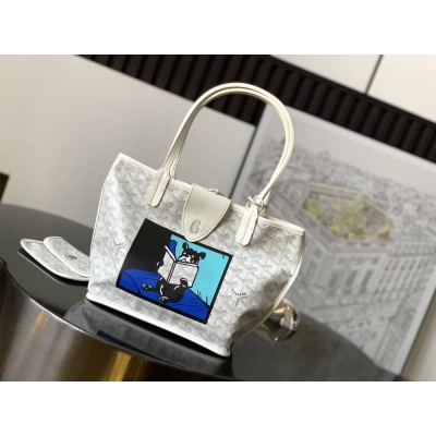 Goyard Anjou Mini Bag French Bulldog White